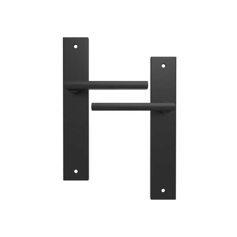 2 poignées de porte sans trou  aluminium entraxe 195 mm INSPIRE - Sanifer Tamatave