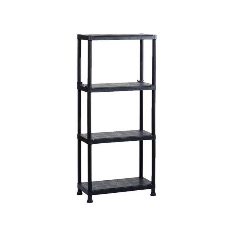 Etagère plastique noir sans 4 tablettes l 60xh 135xp 30  - Sanifer Tamatave