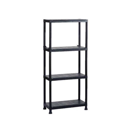  Etagère plastique noir sans 4 tablettes l 60xh 135xp 30  - Sanifer Tamatave