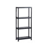  Etagère plastique noir sans 4 tablettes l 60xh 135xp 30  - Sanifer Tamatave