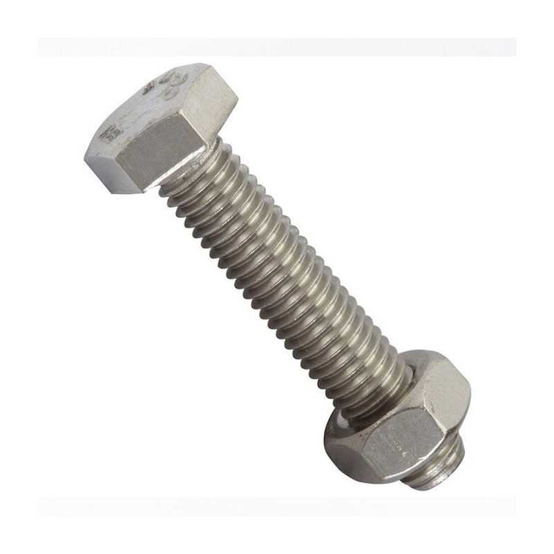  Paquet de 2 boulons inox tête 6 pans hexagonal l 50 mm STANDERS - Sanifer Tamatave