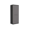  Armoire haute résine 3 étagères l 68 x h 166 x p 39 cm  - Sanifer Tamatave