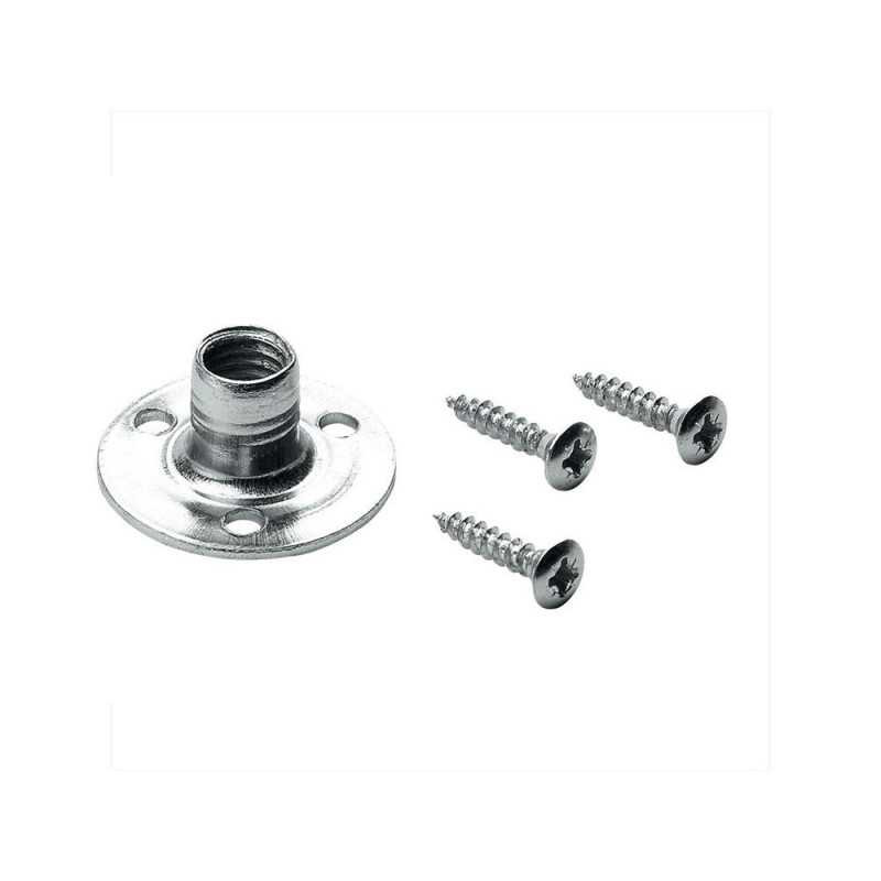  Lot de 4 embases d'assemblage acier zingué  l 10 5 mm HETTICH - Sanifer Tamatave