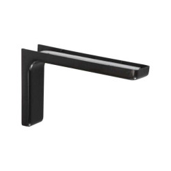  Equerre léonard acier plastifié noir h 11 4 x p 18 cm CIME - Sanifer Tamatave
