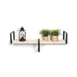  Equerre style industriel acier mat noir hauteur 21 1 x profondeur 26 cm REI - Sanifer Tamatave