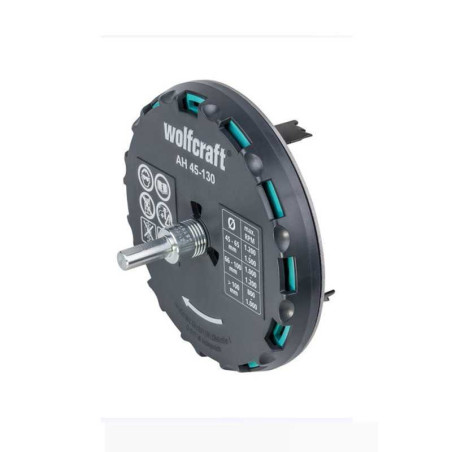  Trépan ah réglable queue 3 pans diamètre 40 - 130 mm WOLFCRAFT - Sanifer Tamatave
