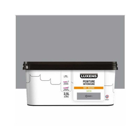  Peinture mur, boiserie granit 3 satin LUXENS Interieure 2.5l LUXENS - Sanifer Tamatave