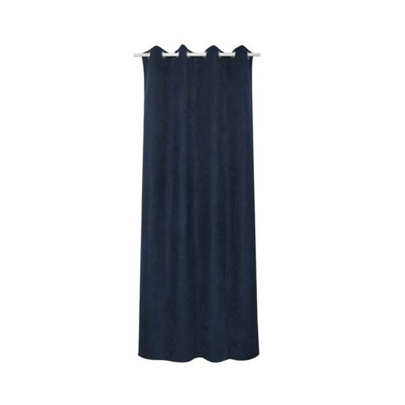  Rideau tamisant newmanchester bleu l 140 x h 280 cm INSPIRE - Sanifer Tamatave