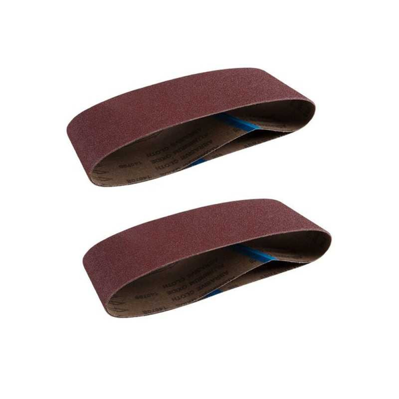  Lot de 2 bandes abrasives  100 x 610 mm grains 80 DEXTER - Sanifer Tamatave