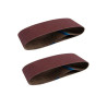  Lot de 2 bandes abrasives  100 x 610 mm grains 80 DEXTER - Sanifer Tamatave