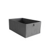 Panier de rangement intissé home granit SPACEO - Sanifer Tamatave
