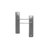2 poignée de porte sans trou, zamak entraxe 165 mm  - Sanifer Tamatave