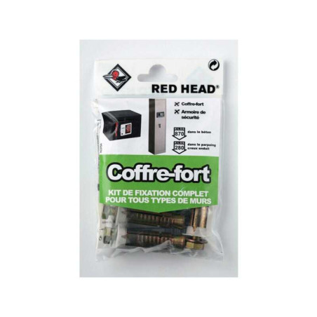  Kit chevilles à expansion coffre fort red head diamètre 14 x l 55 mm  - Sanifer Tamatave
