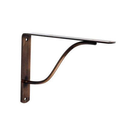  Equerre curva acier cuivré marron h 17 x p 24 cm  - Sanifer Tamatave