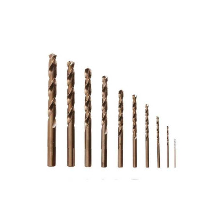  Coffret de 10 forêts métal diamètre  1 à 10 mm pro DEXTER PRO - Sanifer Tamatave
