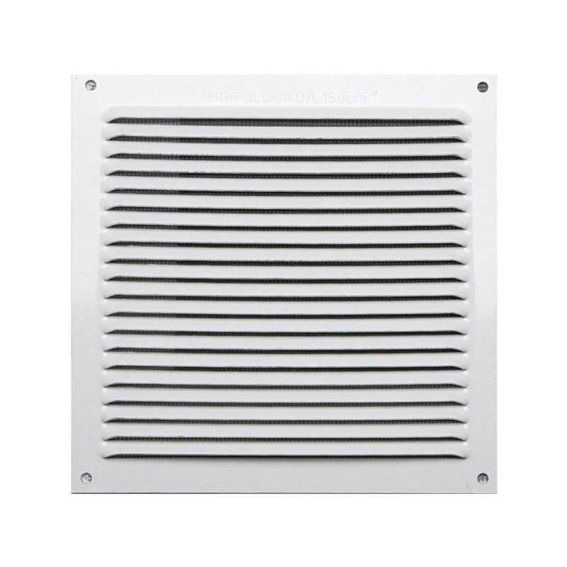  Grille d'aération aluminium laqué l 17 x l 17 cm  - Sanifer Tamatave