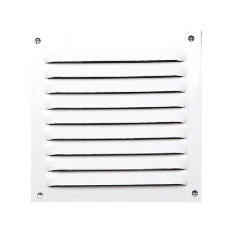  Grille d'aération aluminium laqué l 10 x l 10 cm  - Sanifer Tamatave