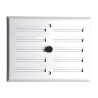  Grille d'aération aluminium laqué l 19 x l 17 cm  - Sanifer Tamatave