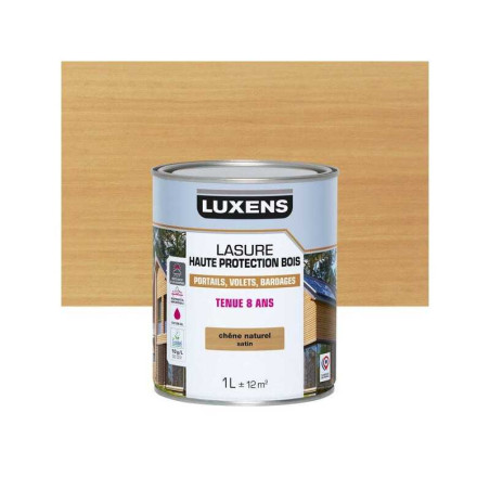  Lasure luxens 8 ans chêne naturel satiné 1 litre LUXENS - Sanifer Tamatave