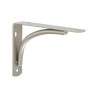  Equerre dino acier nickelé gris h 8 5 x p 12 cm  - Sanifer Tamatave