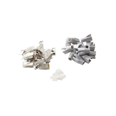  Lot de 12 fiches éthernet+manchon rjj45 cat 5 LEXMAN - Sanifer Tamatave