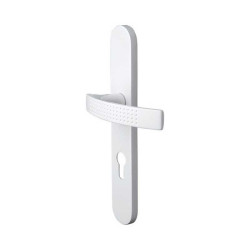  Poignée de porte louna trou de cylindre aluminium entraxe 195 mm  - Sanifer Tamatave