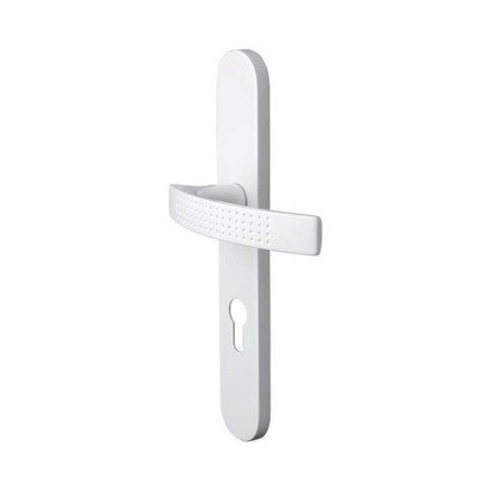  Poignée de porte louna trou de cylindre aluminium entraxe 195 mm  - Sanifer Tamatave