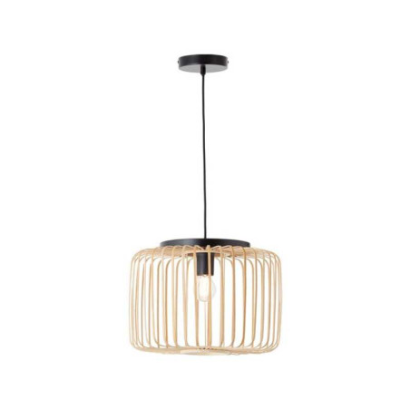 Suspension 1x E27 métal noir-naturel d 38 cm INSPIRE - Sanifer Tamatave