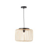 Suspension 1x E27 métal noir-naturel d 38 cm INSPIRE - Sanifer Tamatave