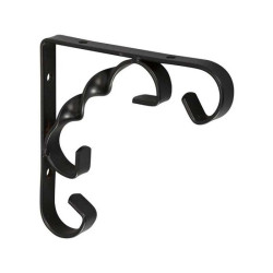  Equerre rétro acier epoxy noir h 10 x p 10 cm  - Sanifer Tamatave