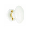  Bouton de porte porcelaine porcelaine de limoges laitonné  - Sanifer Tamatave