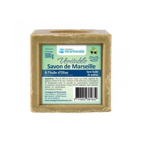  Savon de marseille sans huile de palme 300 gr  - Sanifer Tamatave