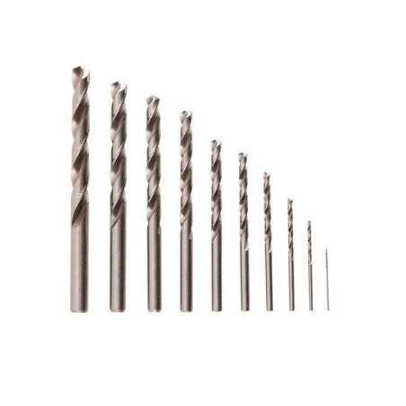  Lot de 10 forets métalliques diamètre 1 à 10 mm DEXTER - Sanifer Tamatave