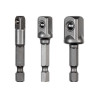  Lot de 3 adaptateurs 1-4' 3-8' 1-2'50 mm DEXTER - Sanifer Tamatave