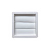  Grille d'aération pour vmc blanc diamètre  100  - Sanifer Tamatave