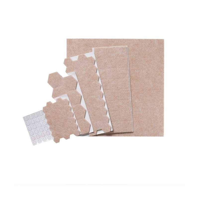  Lot de 123 patins feutre+caoutchouc adhésif STANDERS - Sanifer Tamatave