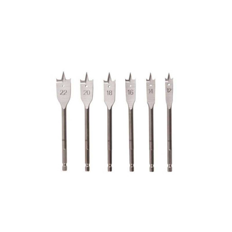  Lot de 6 forets à bois diamètre  12 à 22 mm DEXTER - Sanifer Tamatave