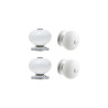  Bouton gabi porcelaine blanche lot de 4 INSPIRE - Sanifer Tamatave