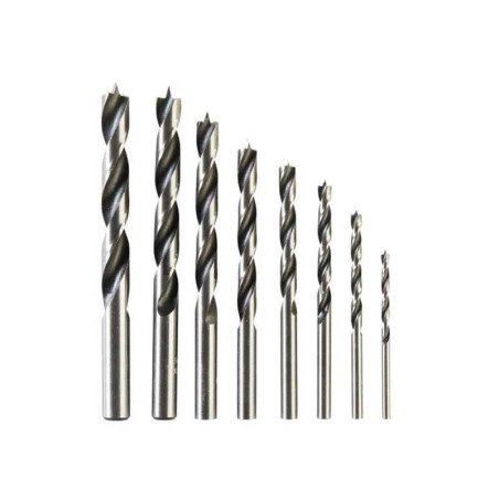  Lot de 8 forets à bois diamètre  3 à 10 mm DEXTER - Sanifer Tamatave