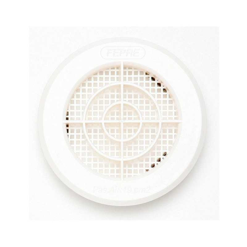  Grille d'aération abs naturel diamètre 10 cm  - Sanifer Tamatave