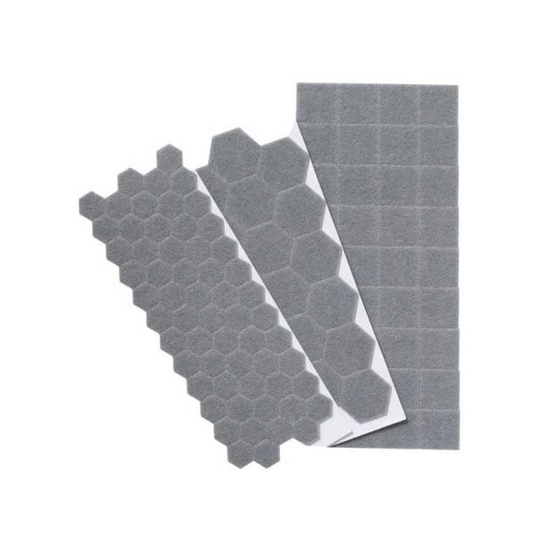  Lot de 120 patins feutre adhésif marron  - Sanifer Tamatave