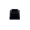  Lot de 4 embouts plastique noir 22x22mm STANDERS - Sanifer Tamatave
