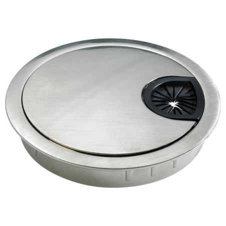  Passe-fils en acier mat 60mm HETTICH - Sanifer Tamatave