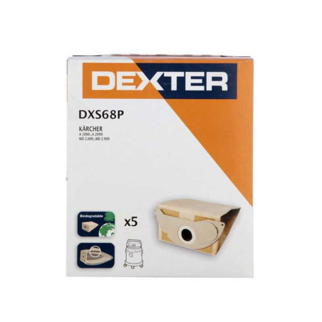  Lot de 5 sacs papier dxs68p DEXTER - Sanifer Tamatave