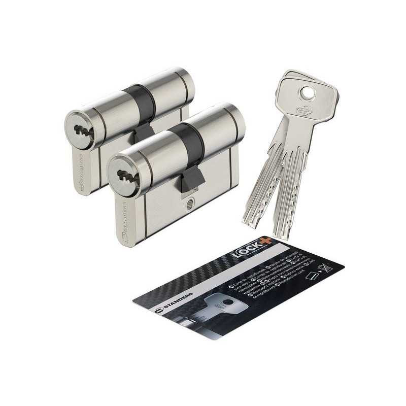  2 cylindres de serrure l 30 + 30 mm STANDERS - Sanifer Tamatave