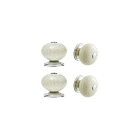  Bouton gabi porcelaine fissurée lot de 4 INSPIRE - Sanifer Tamatave