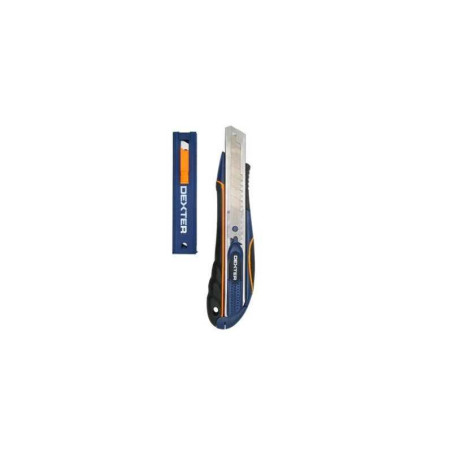  Cutter retractable 18 mm avec 3 lames DEXTER - Sanifer Tamatave