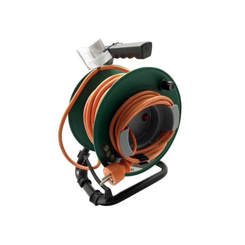 Enrouleur de câble électrique jardin ho5vvf 20m vert-orange LEXMAN - Sanifer Tamatave