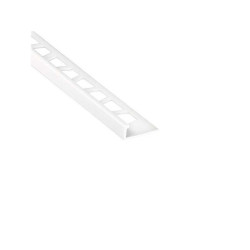  Equerre de finition carrelage mur blanc mat pvc l 250 cm x ep 10 mm STANDERS - Sanifer Tamatave