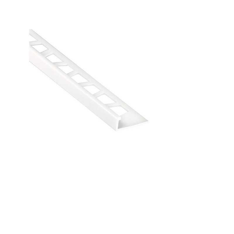  Equerre de finition carrelage mur blanc mat pvc l 250 cm x ep 10 mm STANDERS - Sanifer Tamatave